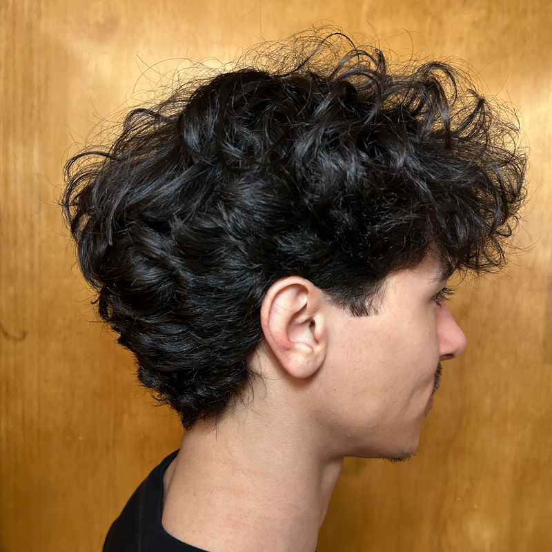 medium layered scissor cut by Ivano, Land of Barbers Greenpoint