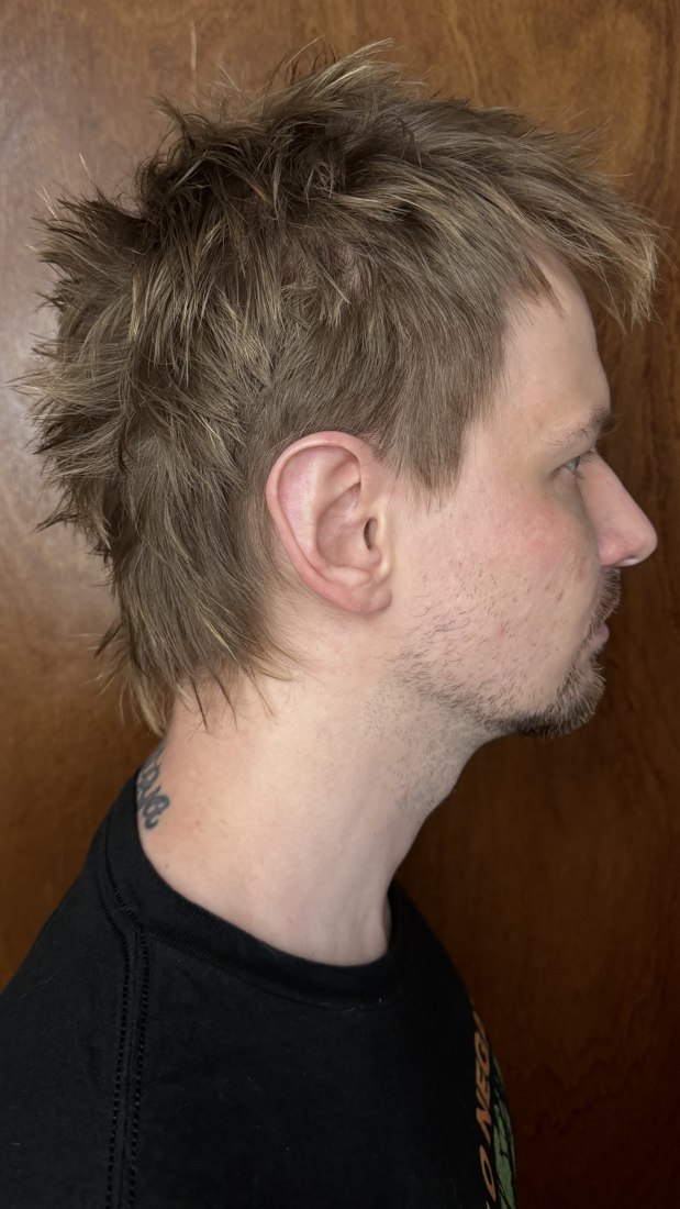 Male Balayage Highlights Joe, men's hair color Land of Barbers Greenpoint Brooklyn