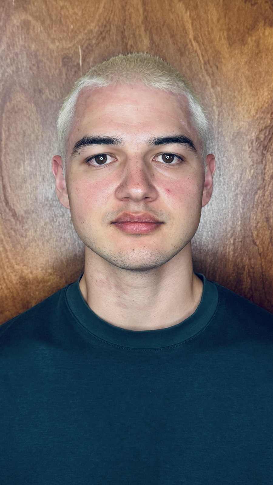 Buzz Cut, Platinum Bleach and Toner Joe, bleach and toner at Land of Barbers Greenpoint Brooklyn
