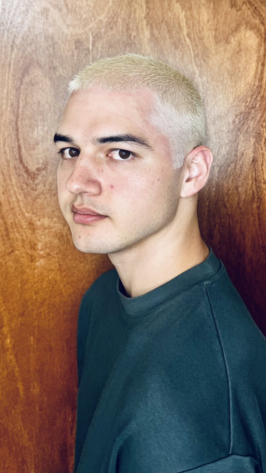 Buzz Cut, Platinum Bleach and Toner Joe, bleach and toner at Land of Barbers Greenpoint Brooklyn