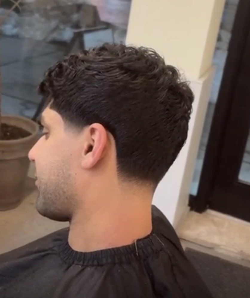 textured crop and beard trim by Jonathan, Greenpoint Brooklyn