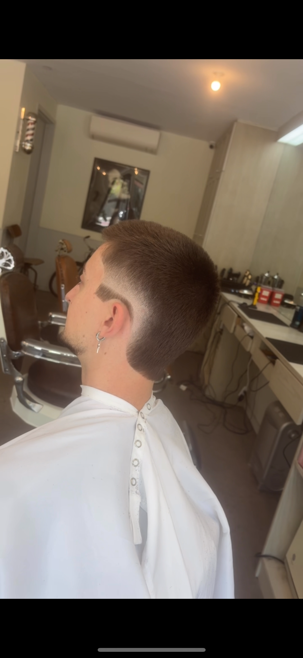 skin fade mullet by Jonathan, Land of Barbers Greenpoint Brooklyn